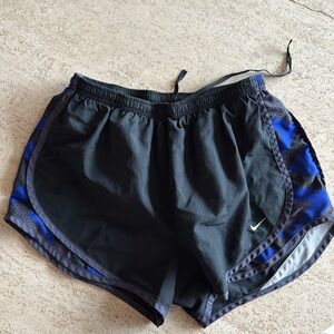 Nike Black and Blue  Dri Fit Women's Running Shorts